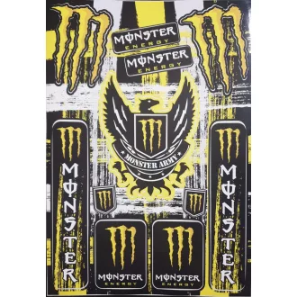 Monster army matrica sárga