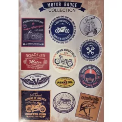 MOTOR BADGE COLLECTION MATRICA 