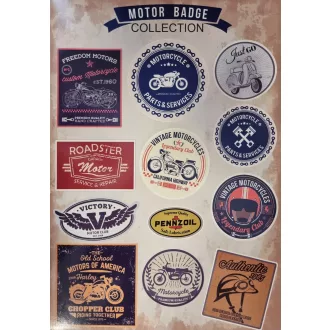 Motor badge collection matrica