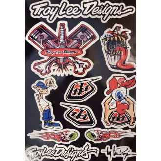 Troy lee designs fekete matrica