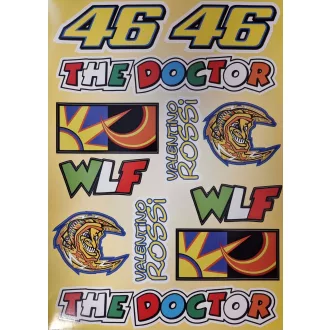 Sárga valentino rossi 46 wlf the doctor matrica