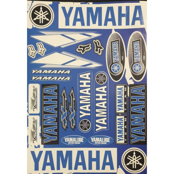 Yamaha lube factory racing matrica kék