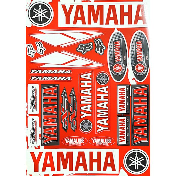 Yamaha lube factory racing matrica piros