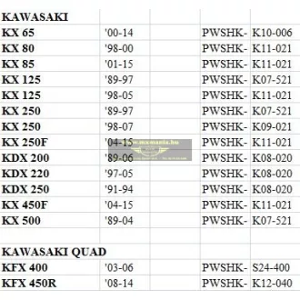   Kawasaki pivot works hátsó teleszkóp felújító szett motorokhoz