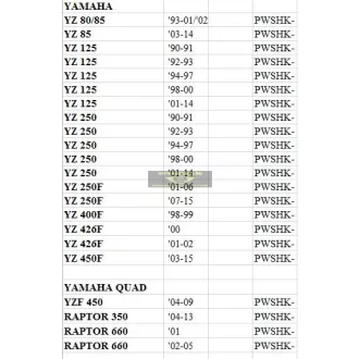 Pivot works lengővilla felújító szett yamahai motorokhoz