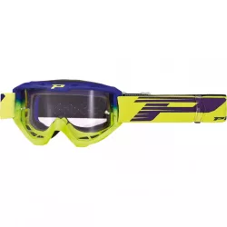   Progrip cross szemüveg 3450LS Riot kék-fluo sárga viztiszta lencsével