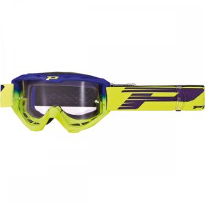 Progrip cross szemüveg 3450LS Riot kék-fluo sárga viztiszta lencsével