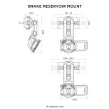 QUAD LOCK ® motor/robogó telefontartó fékfolyadék tartályra + rezgéscsillapító adapter