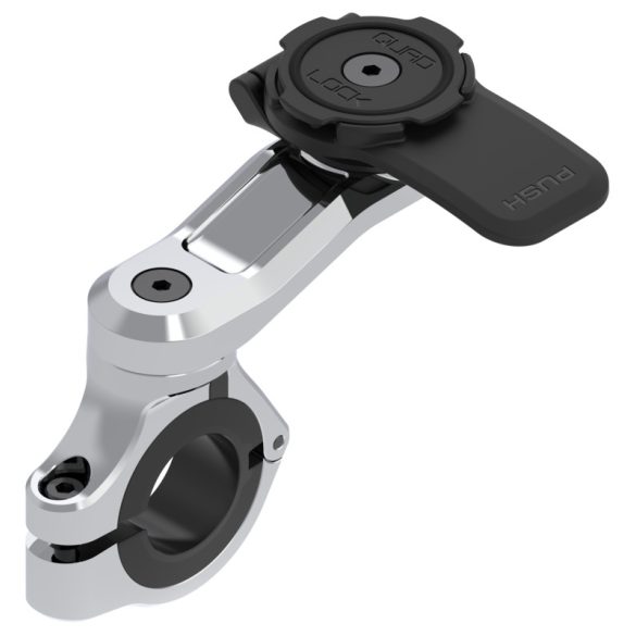 QUAD LOCK ® pro motor telefontartó kormányra - króm