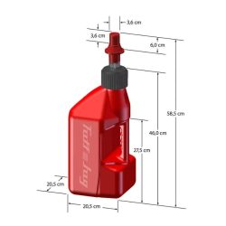 Tuff Jug gyorstankoló rendszer piros 10L