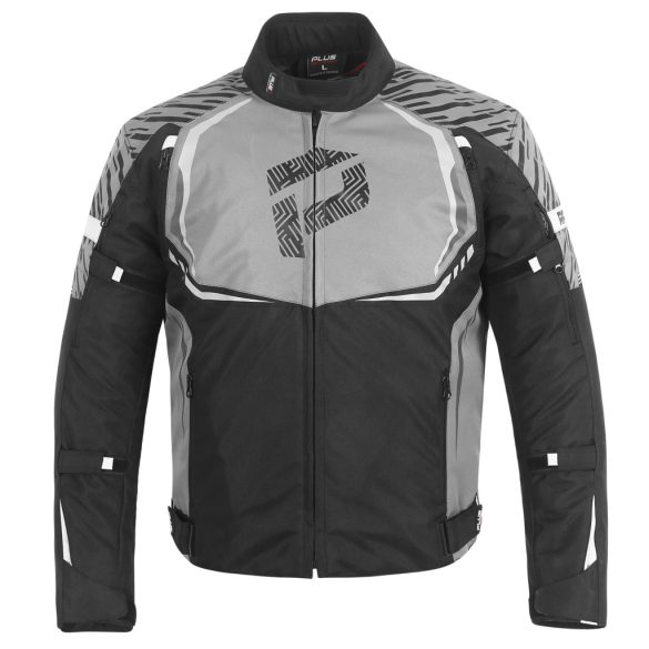 Plus Ragnar fekete-szürke motoros kabát