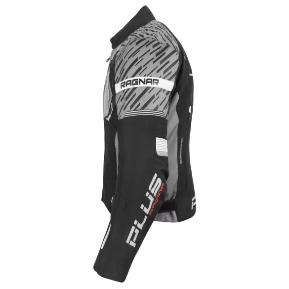 Plus Ragnar fekete-szürke motoros kabát