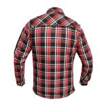 S-TECH Aramid flanel ing / kabát protektorokkal, piros-fekete