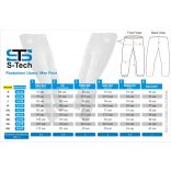 S-TECH TECHNIKAI/TURA NADRÁG FEKETE-KRÉM-PIROS 