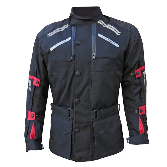 S-Tech Super Touring black-red motoros kabát