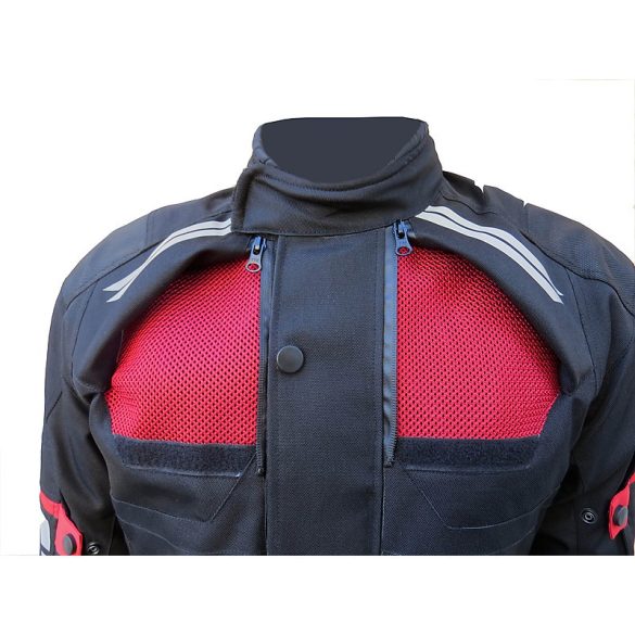 S-Tech Super Touring black-red motoros kabát