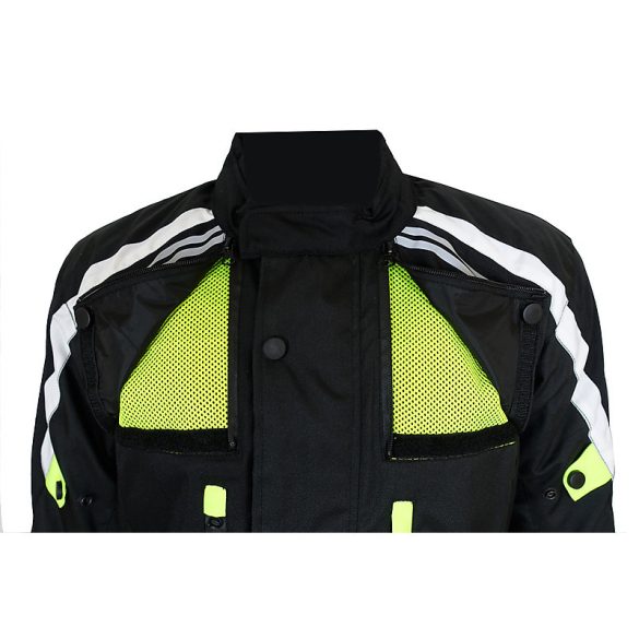 S-Tech Super Touring black-fluo motoros kabát