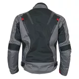 S-Tech Onway Air Vented grey-red motoros kabát, rövid