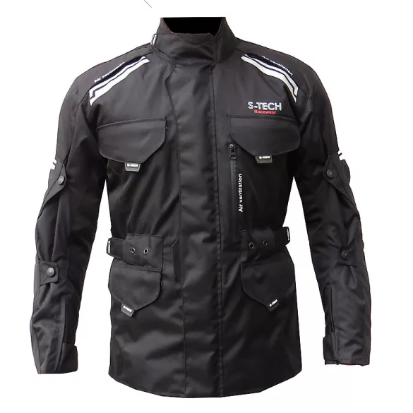 S-Tech Super Touring II. black motoros kabát