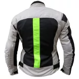 S-Tech Passion black-grey-fluo női motoros kabát, rövid