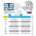 S-Tech Moto Sport rövid sport kesztyű FEKETE