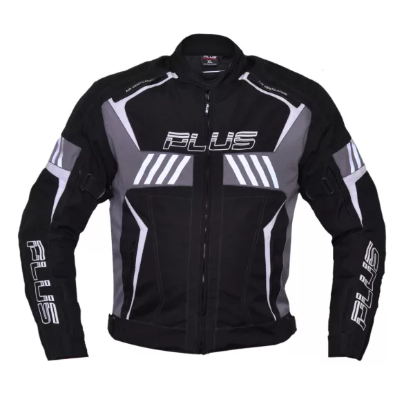 Plus Scorpio fekete-szürke motoros kabát