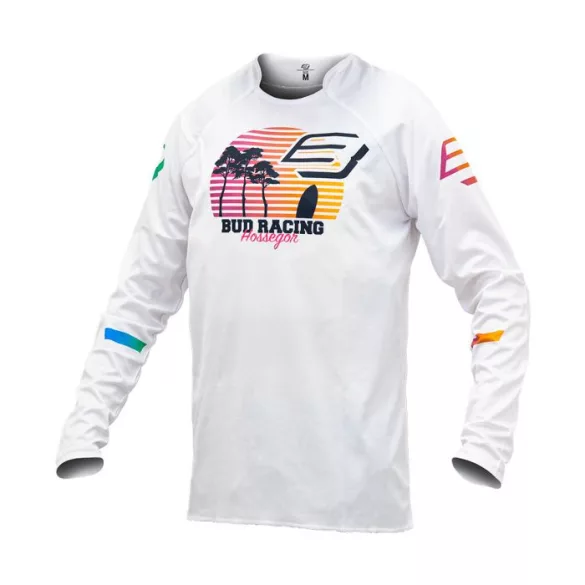 Bud Racing Sunset white ruhaszett