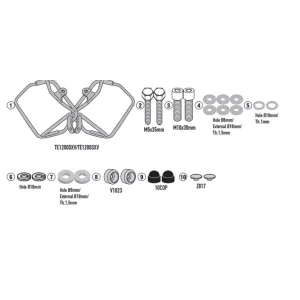 KAPPA OLDALSÓ TÁSKATARTÓ (NYEREGTÁSKA) HONDA CB 750 HORNET '23-'25 - RA314 EASY LOCK DOBOZOKHOZ IS