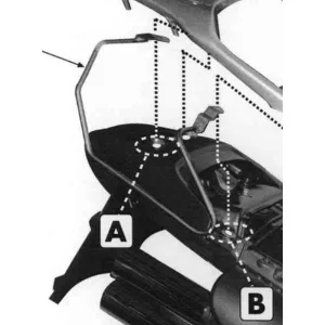 KAPPA OLDALSÓ TÁSKATARTÓ (NYEREGTÁSKA) HONDA XL 650V TRANSALP '00-'07