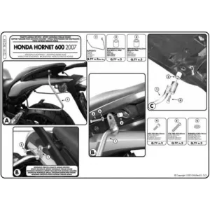 KAPPA OLDALSÓ TÁSKATARTÓ (NYEREGTÁSKA) HONDA CB 600F HORNET '07-'10