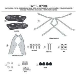 KAPPA GYORSKIOLDÓS REMOVE-X OLDALSÓ TÁSKATARTÓ (NYEREGTÁSKA) YAMAHA TRACER 9 GT / GT+ '25