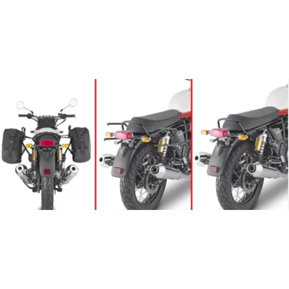 KAPPA GYORSKIOLDÓS REMOVE-X OLDALSÓ TÁSKATARTÓ (NYEREGTÁSKA) ROYAL ENFIELD INTERCEPTOR 650 '19-'25