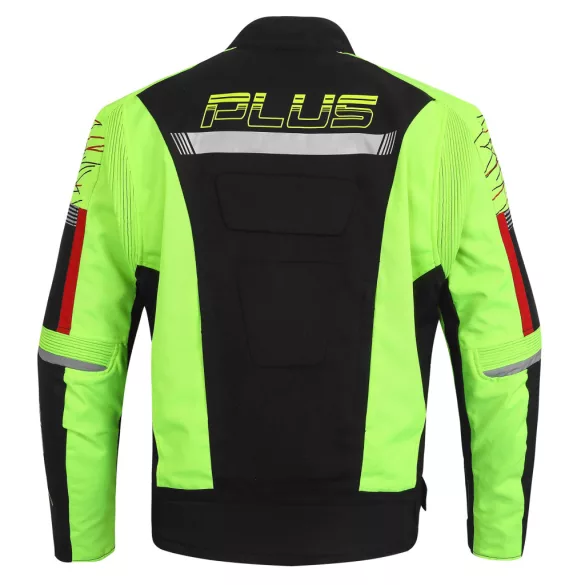 Plus Tour fekete-neon motoros kabát