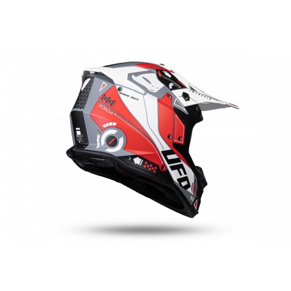 UFO Intrepid Red-white bukósisak L méret