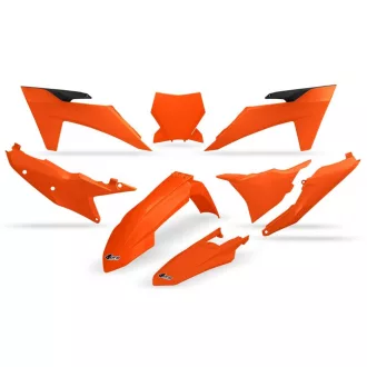   UFO narancs komplett idomszett, KTM sxf SX - f 250/350/450, SX 125/250/300 '2023