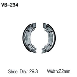   Vwsrah fékpofa Yamaha YZ 125 '84, YZ 250 '82 -84, YZ 465 '80 -82, YZ 490 '82 -84