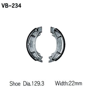 Vwsrah fékpofa Yamaha YZ 125 '84, YZ 250 '82 -84, YZ 465 '80 -82, YZ 490 '82 -84