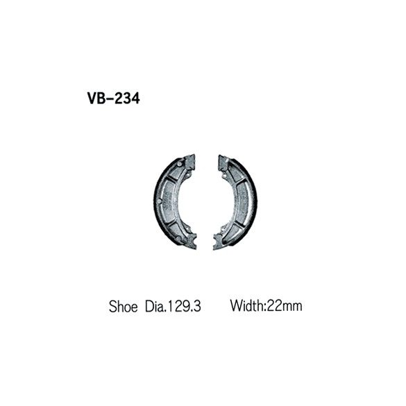 Vwsrah fékpofa Yamaha YZ 125 '84, YZ 250 '82 -84, YZ 465 '80 -82, YZ 490 '82 -84