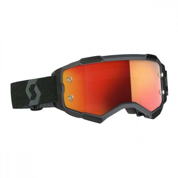 Scott Furry cross szemüveg fekete.narancs tükrös lencsével