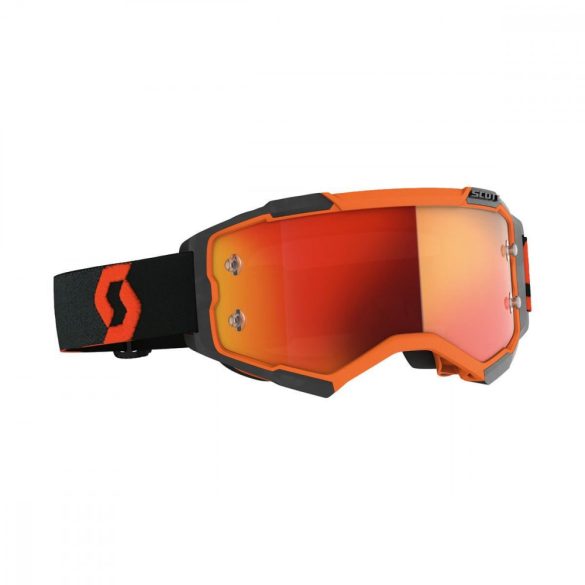 Scott Furry cross szemüveg fekete-narancs tükrős lencsével