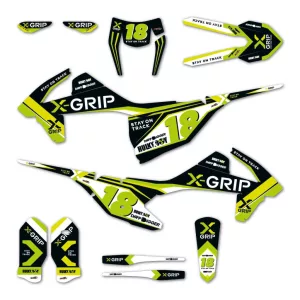 X-GRIP Dekor matrica szett #18 KTM típushoz
