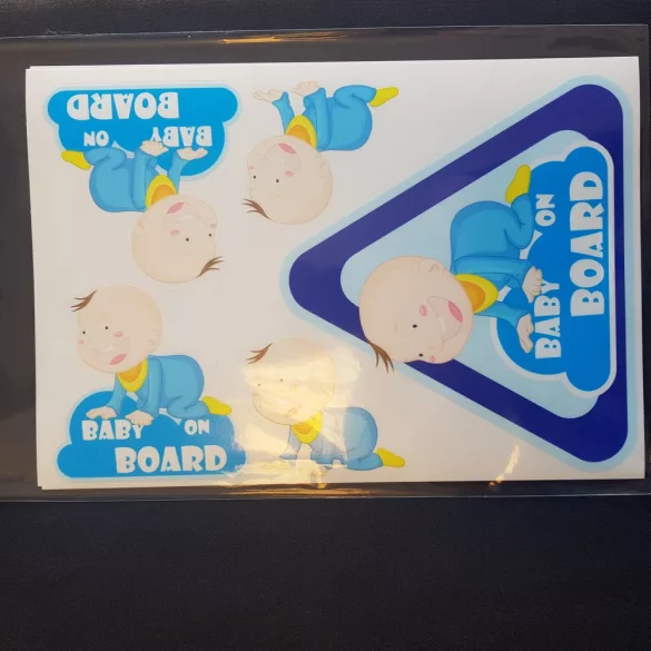 BABY ON BOARD  MATRICA SZETT 25×17CM 