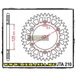   JT Sprockets hátsó lánckerék, ALU, 210, Honda OffRoad motorokhoz
