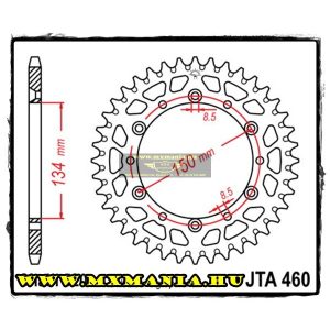 JT Sprockets hátsó lánckerék, ALU, 460, Kawasaki OffRoad motorokhoz