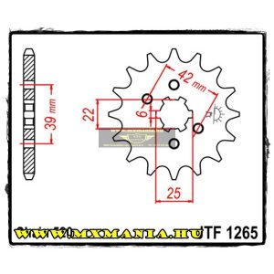 JT Sprockets első lánckerék, 1265, Honda XR/XL