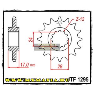 JT Sprockets első lánckerék, 1295, Honda CBR600