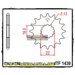 JT Sprockets első lánckerék,1439, Suzuki LT-F/LT/ALT/GSX-R/GSX/GSF