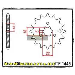  JT Sprockets első lánckerék, R 1445, Suzuki LT, Kawasaki KX125