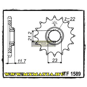 JT Sprockets első lánckerék, 1589, Yamaha SRX400