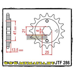 JT Sprockets első lánckerék, 286, CBR/NS/VF